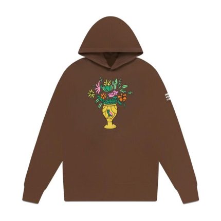 OVO Floral Vase Hoodie Brown